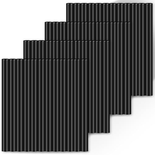 Einfa Schwarz Heißklebestifte - 48 Stück 11mm x 100mm Hot Glue Sticks zum Restaurieren DIY Basteln - Multipack Heißklebesticks Schwarz für Heißklebepistole zum Reparaturen Basteln