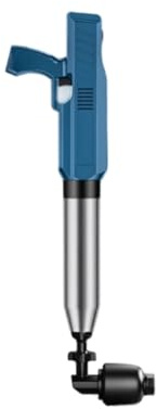 Pulitore di scarico elettrico in ABS a pressione d'aria, facile da usare, per intasamenti ostinati in WC, lavandini, vasca, manico ergonomico