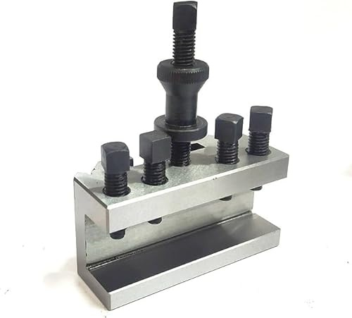 A.D. International T2/S2 Quick Change Tool Post Holders, Metal Lathe Tooling System (Standard Holder, Tool Steel)