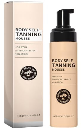 Mousse Auto-bronzante | 100ml Bronzer Pour La Peau,Mousse Bronzante | Pour Femmes Et Hommes, En Plein Air, Vacances, Plage, Mariage, Soirée, Rendez-vous