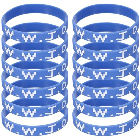 PATIKIL Silicone Wristbands, Personalized Bands with Text Rubber Bracelets for Fitness Workouts Exercise