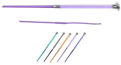 NETPROSHOP Dressurgerte mit Weichem Gelgriff - Bunte Reitgerte in Fünf Farben - 100 cm oder 120 cm - Ideal für Dressur & Freizeit, Groesse:120 cm, Farbe:Lila