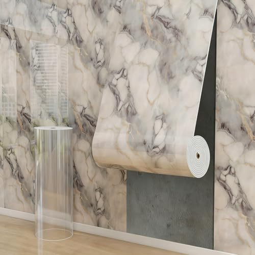 Cooalinar Wandpaneele Marmoroptik Wohnzimmer,Fliesen Selbstklebend Bad,Selbstklebende Wandpaneele Fliesen,VerschöNert WäNde,Geeignet FüR Schlafzimmer,Esszimmer Und BüRos