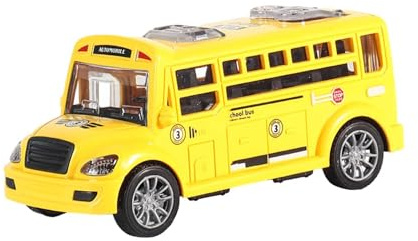 BEALIFE Voiture Miniature de Bus Scolaire avec Portes ouvrantes, Jouet pour Enfants et Adolescents (Maternelle), Jaune, 13x5.5x6cm