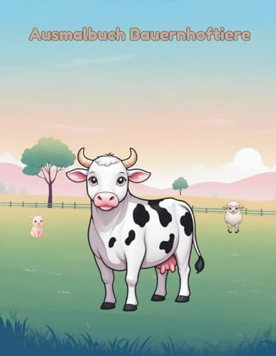 Ausmalbuch Bauernhoftiere: Ausmalspaß mit süßen Bauernhoftieren – große, einfache Motive für Kinder (Bauernhof Ausmalbücher, Band 1)