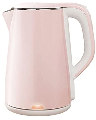 GOABXYEN Bollitore Elettrico per caraffe, bollitore in Acciaio Inossidabile con bollitura Rapida e Asciugatura a ebollizione, Manico a Tocco Freddo 1,8 L, 1,5 KW/Rosa XXZ