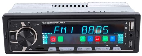 Keenso R2457 Car Stereo, Single DIN Bluetooth MP3 Player with USB AUX Ports, EQ Settings, FM AM Radio, Hands Free Calling, for Car System Upgrade