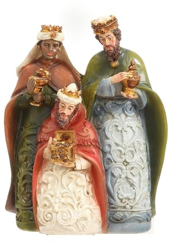 Nucelit Religiös julkrubba bordsdekor julfigurer för julfirande hartsdekoration gåvor religiösa dekorer