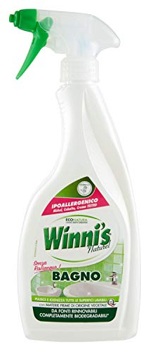 winni' S – Naturel Reiniger Bad, ohne Spülkasten, hypoallergen – 6 Stück 500 ml [3 L]