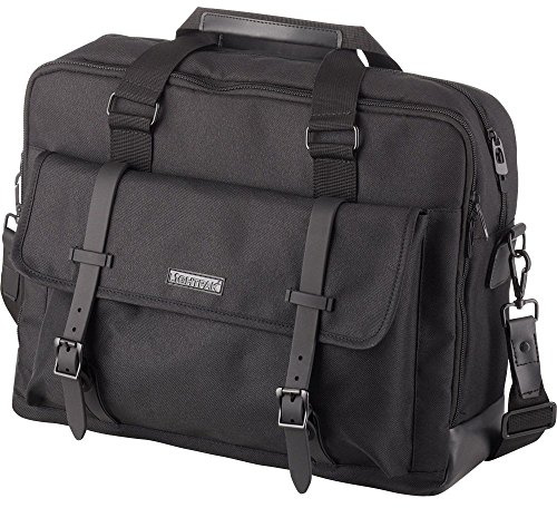 LIGHTPAK Laptoptasche Twyx für 15 Zoll Notebooks, Umhängetasche aus 600D Polyester mit Organizer-Fach Sporttasche, 40 cm, Schwarz