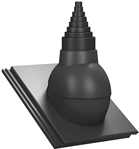 Dachdurchführung für Gerätemasten Ø19–90 mm –Braas Tegalit Protegon RAL7016 | Anthrazit, für TV-Antenne, Satellit, Blitzschutz, Kommunikation, Dachdurchgang mit EPDM-Dichtung