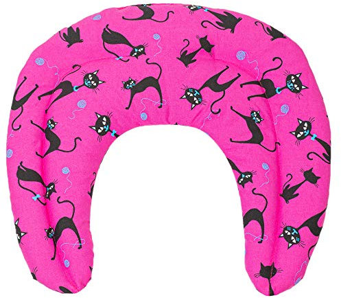 Cherry Stone Neck Pillow with Chambers Cat Pink Cherry Stone Pillow Neck Pillow Heat Cushion for Neck