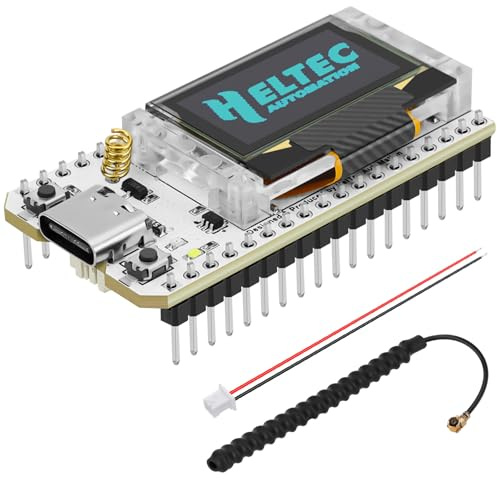Seamuing ESP32 LoRa V3 Entwicklungsplatine mit 868MHz LoRa Antenne Integriertes WiFi Bluetooth SX1262 Dual Core Geringer Stromverbrauch mit 0,96 Zoll OLED Display für Arduino Meshtastic
