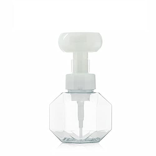 DawnDream Schaumseifenspender 300 ml Flüssig Seifenspender Blume Form Schäumende Lotionen Nachfüllbare Pumpe Leere Flasche Kunststoff Klare Duschgel Schaumpumpenflasche Seifenspender Automatisch