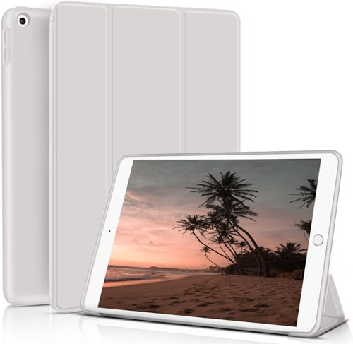 ZOYU Hülle für iPad 9. 8. 7. Generation 2021 2020 2019, Hülle für iPad 9/ 8/ 7, Automatischer Schlaf/Aufwachen, Slim Smart Folio Schutzhülle Case für i Pad 10,2 Zoll, Grau | Hülle für iPad 10,2 Zoll 9/8/7 Gen, Automatischer Schlaf/Aufwachen, Slim Smart Folio Schutzhülle, Leichter, Grau