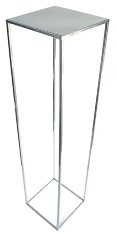 DIXIE STORE Blumenständer | Blumenbett Loft aus Metall 363 Pflanzenständer | Fantasievolles Pflanzenständer | Für Innen- und Außendekor, tollen Eindruck, Silber