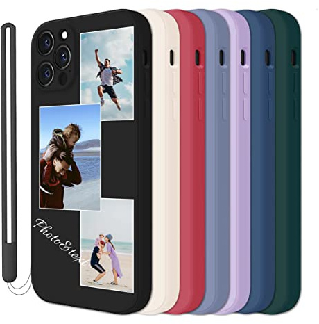 JGOYGYI Personalisierte Handyhülle kompatibel mit iPhone 14 13 12 Pro Max 11 Mini Xr Xs X 7 8 Plus SE 2020 2022 6s 6, Benutzerdefiniert Hülle mit Eigenem Foto Bild Text Individuelle Handykette case