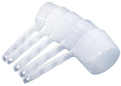 LJJCSFF 5 cucharas medidoras de plástico para leche en polvo, detergente para lavandería, cuchara medidora de laboratorio, cuchara de medición de mango largo para cosméticos, polvos y máscaras