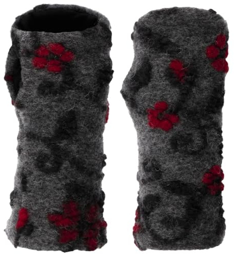 Gebeana Suvera Wool Stulpen Armwärmer Pulswärmer Damen - Made in Germany mit Futter Winter Herbst-Winter