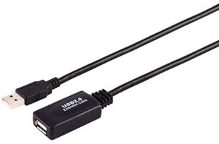 Kabelbude.eu Aktive USB-A Verlängerung, USB 2.0, 480Mbps, 20m