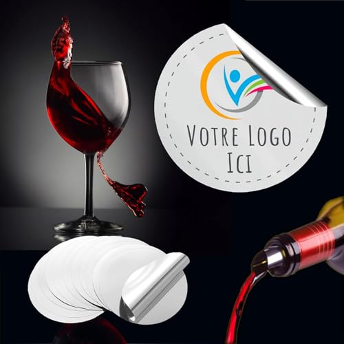 Stop Drip Wine Pourer – Stop Drip Wine Bottle Personalised with Text, Image and Logo [ Anti Drip Wine ] (x10)