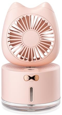 Ciieeo Usb-mini- Mit Befeuchtungsdesign Tragbarer Katzenventilator Für Sommer Fassungsvermögen Für Home Office Und Draußen