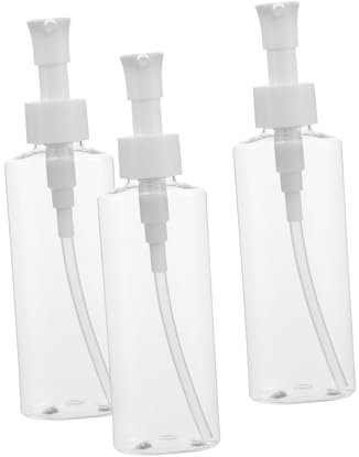 minkissy Pumpflaschen-set in Reisegröße 3-teilig Lotionflaschen Aus Glas Pumpe Für Öl Gesichtsreinigung Hautpflegeprodukte