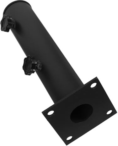 UPKOCH Base para Sombrilla Exterior de Hierro con Ajuste Firme y Tornillos, Soporte Resistente Adecuado para Terraza y Piscina, Compatible con Paragüero Atornillado