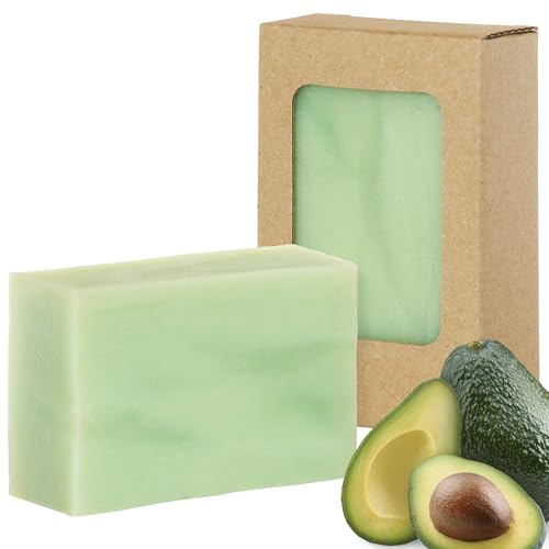 FRIENDS OF® Duschseife Avocado | Vegane Körperseife | reinigt und pflegt die Haut | Handgeschöpfte Gesichts-, Hand- und Duschseife mit Duft | 100g Naturseife