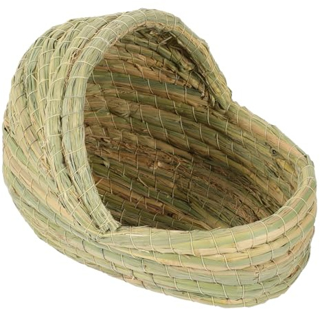 Supvox Gewebtes Hühnernest Pantoffel Design Aus Stroh 28cm Hühnerschlafnest Für Eierlegen Kleintier Schlafplatz Haustierbedarf