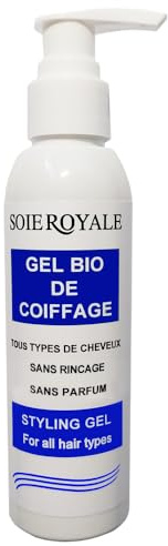 Bio-Stylinggel Langanhaltender Halt Seidenkur 150 ml, nicht fettend, alkoholfrei, parfümfrei, ohne Farbstoffe, für alle Haartypen