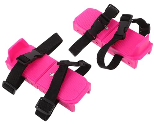 Gogogmee Pattini Ghiaccio Regolabili per Bambine Trainer per Apprendimento Invernale Multisuperficie per Pattinaggio e Sci Neve Rosa
