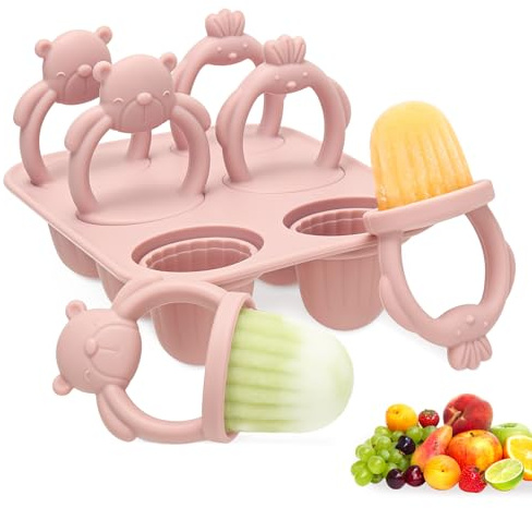 Silikon Eisformen für Kinder, 6 x 17 ml Mini Eis am Stiel eisform