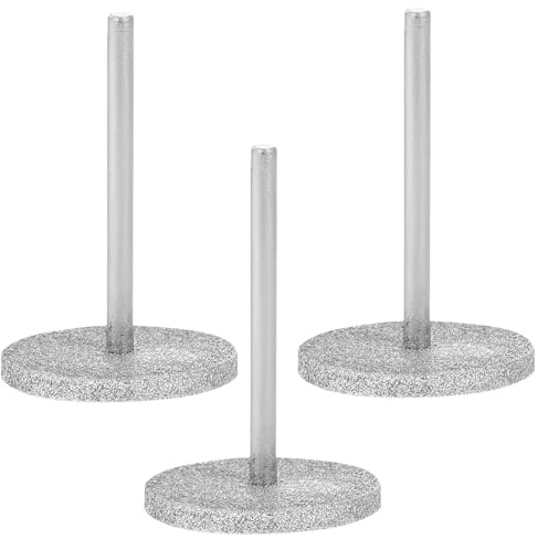 CHILDWEET 3 Pezzi Testine per Fresa Unghie a Disco Piatti in Diamante Multifunzionali 2,3mm per Uso Professionale Manicure e Pedicure in Salone di Bellezza