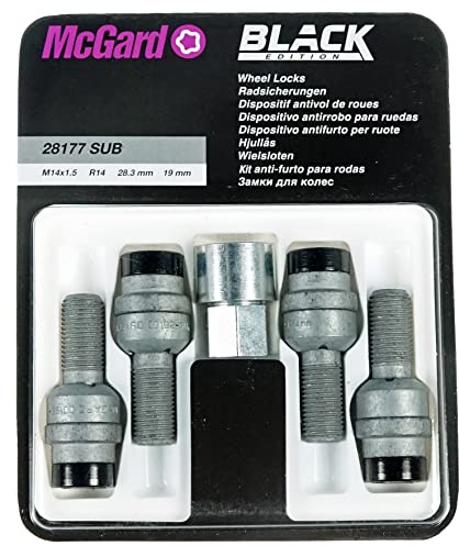 Mc Gard 28.177 SUB Kit Boulon de Protection des Roues, Noir