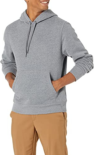 Amazon Essentials Sweat-shirt à Capuche (Disponible en Grandes Tailles) Homme, Gris Chiné, M
