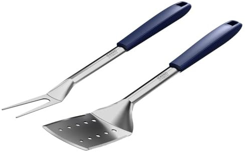 Cadac - Bratwender & Gabel Set - Edelstahl - Nylon - Zangen und Spatel - Grillzubehör