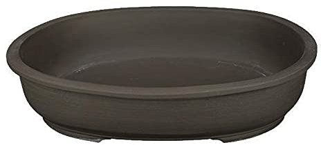 Geosism & Nature Vaso per bonsai Giapponese Morrisan ovale in gres 34x29,5x8 cm - B22-36b
