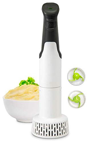 Electric Potato Masher | Hand Blender 3-in-1 Set Multi Tool - Blends, Purees and Whisks | Immersion Mixer | Perfectly Blends & Purees Baby Food | Vegetables & Potatoes | Soup Makers.