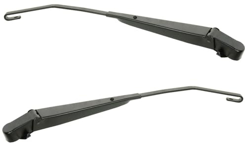 Front Windshield Wiper Holder Arm Pair Set Kit Compatible with 97-06 Jeep Wrangler