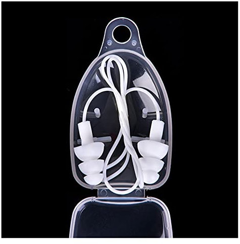 LUOSHUAI OhrenstöPsel 1 stück Universal Weiche Silikon Schwimmen Ohrstecker Ohrstöpsel Pool Zubehör Wassersport Schwimmen Ohrstecker 8 Farben GehöRschutzstöPsel (Color : White)