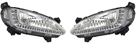 FDRJYO Auto tagfahrlicht Für Hyundai Santa Fe IX45 2013-2017, Auto Nebelscheinwerfer Auto Fahrlampe Tagfahrlicht Stoßstange Lampe