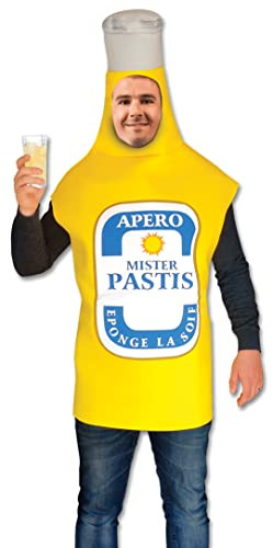 Tralala Fêtes© Erwachsenenkostüm Bierflasche – lustiges & lustiges Kostüm für Geburtstag/Halloween/EVG/Karneval/Verkleidungsparty – lustig & originell, Mister Pastis, One size