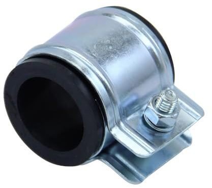 Citomerx Auspuffgummi Auspuffschelle Krümmer-Schalldämpfer 28mm | Passend für Hercules Zündapp Puch Kreidler Mofa Moped Mokick silber