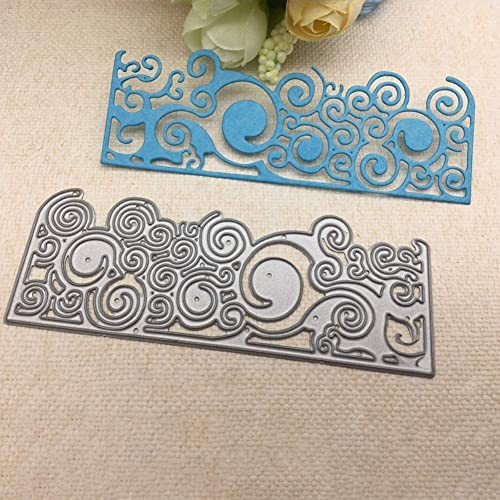 Gowxs Ozeanwellen-Stanzformen für Kartenherstellung, Weihnachts-Stanzschablonen für Bastelarbeiten, Scrapbooking, Fotoalbum, dekorative Prägepapier-Stanzformen für Kartenherstellung, Vorlage