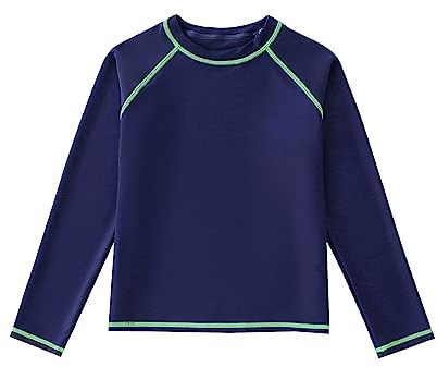 Camiseta Natación Niños de 6 a 12 años - Manga Larga Camiseta Baño Niños Protección UV UPF 50+