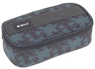 LÄSSIG Bold Schlampermäppchen Stiftemäppchen Schule/School Spacy Pencil Case Bold Spots Blue