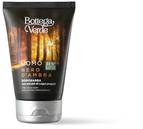 Bottega Verde - Nero d'Ambra, Balsamo Dopobarba, 75 ml, con estratti di Legni pregiati