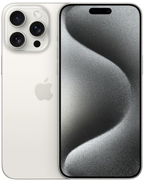 Apple iPhone 15 Pro Max (1 TB) - Titan Weiß
