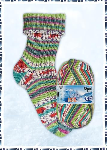 Opal XLarge Frosty Ice 8-fach Pullover-/u. Sockenwolle,150g/320m,75% Schurwolle (superwash)/25% Polyamid, (11351 erstarrte Wälder)
